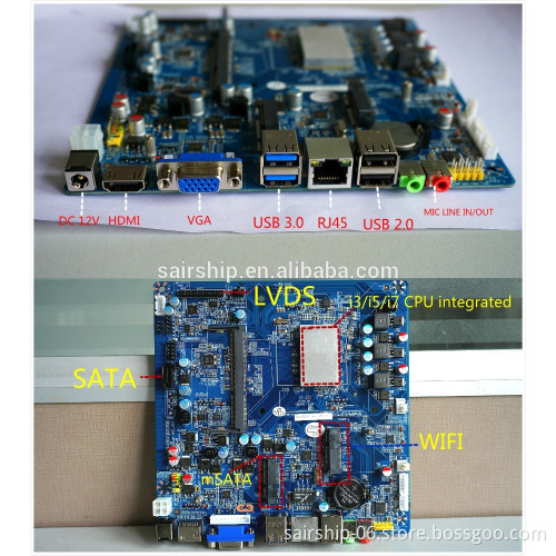 Mini- ITX motherboard H81 with haswell processor integrated i3/i5/i7 h81 1150 mini-itx motherboard